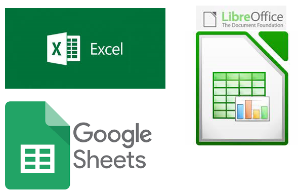 Algunos software ejemplo basados en hojas de cálculo